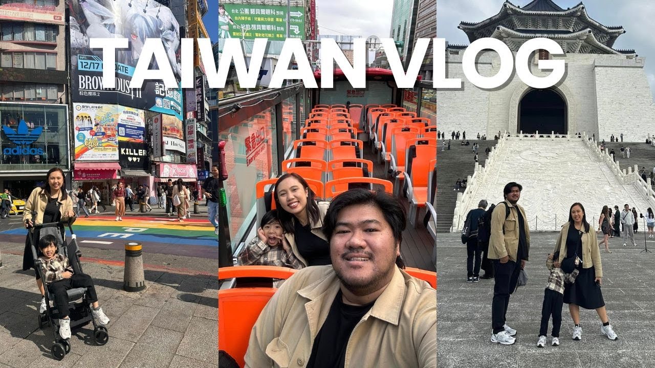 TAIWAN VLOG 🇹🇼 Airline Inn Ximen Hotel, Ximending Night Market, Taipei Sightseeing Bus | We The TZN