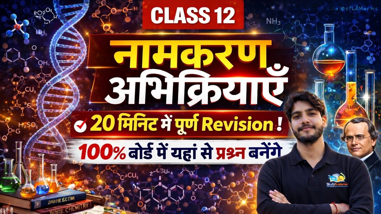  Important Naming Reactions part 1🚀 | 100% Exam में आने वाले Questions 💯 #upboardexam 