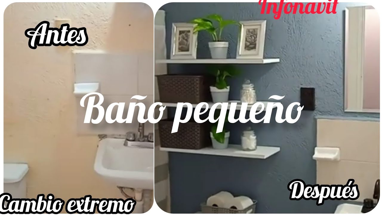 BAÑO PEQUEÑO DE INFONAVIT#infonavit#cambioextremo#pocopresupuesto