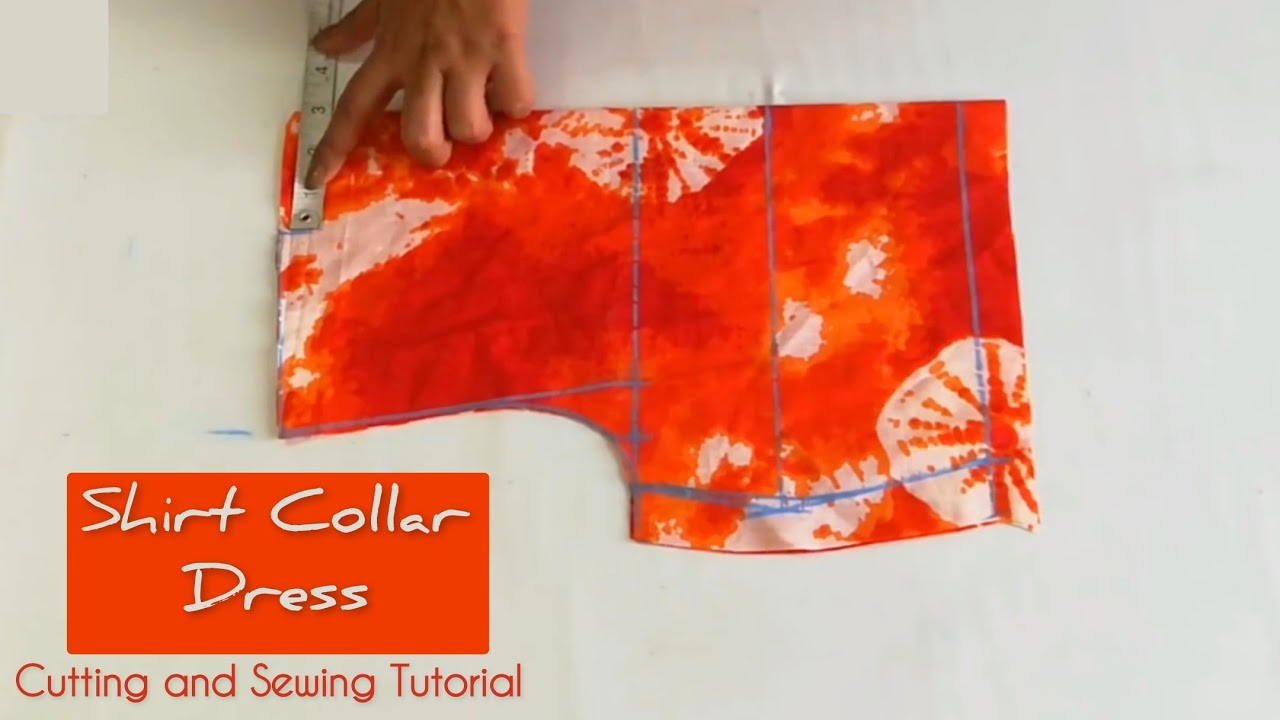 Shirt Collar Dress || Step by Step Cutting & Sewing Tutorial || 