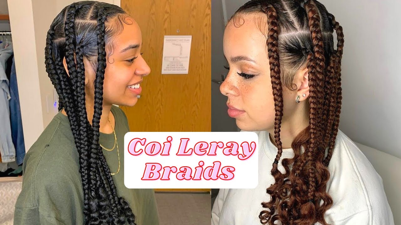 Coi Leray Braids | Knotless Braids with Curly Ends