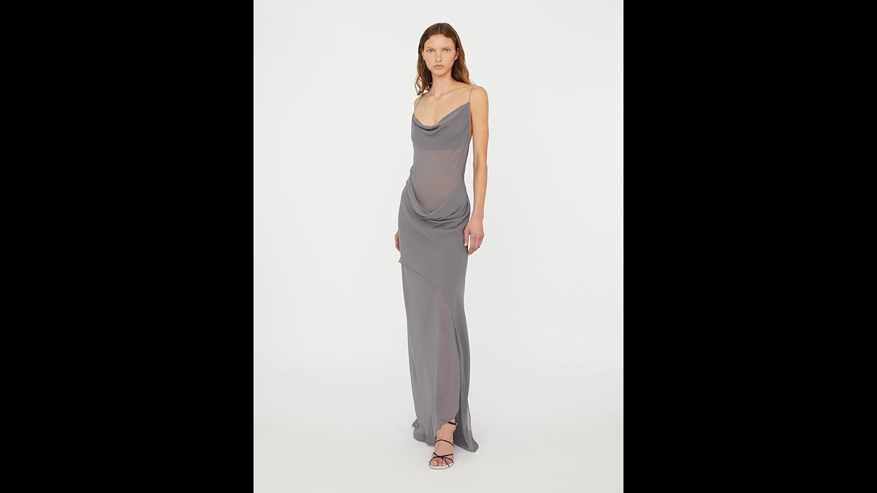 Christopher Esber Cowl Hip Slip Dress Review | Modern Minimalist Fashion