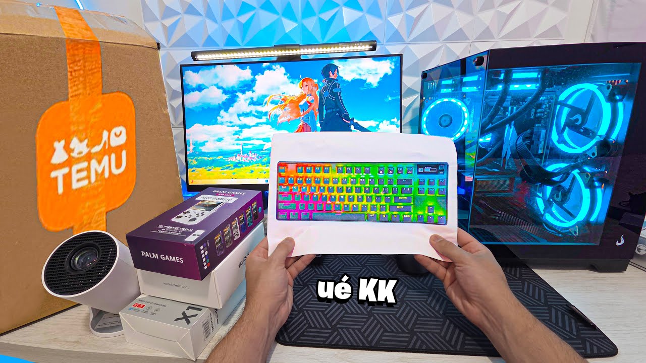 Gastei R$1000 em PRODUTOS BARATOS para Setup na TEMU!