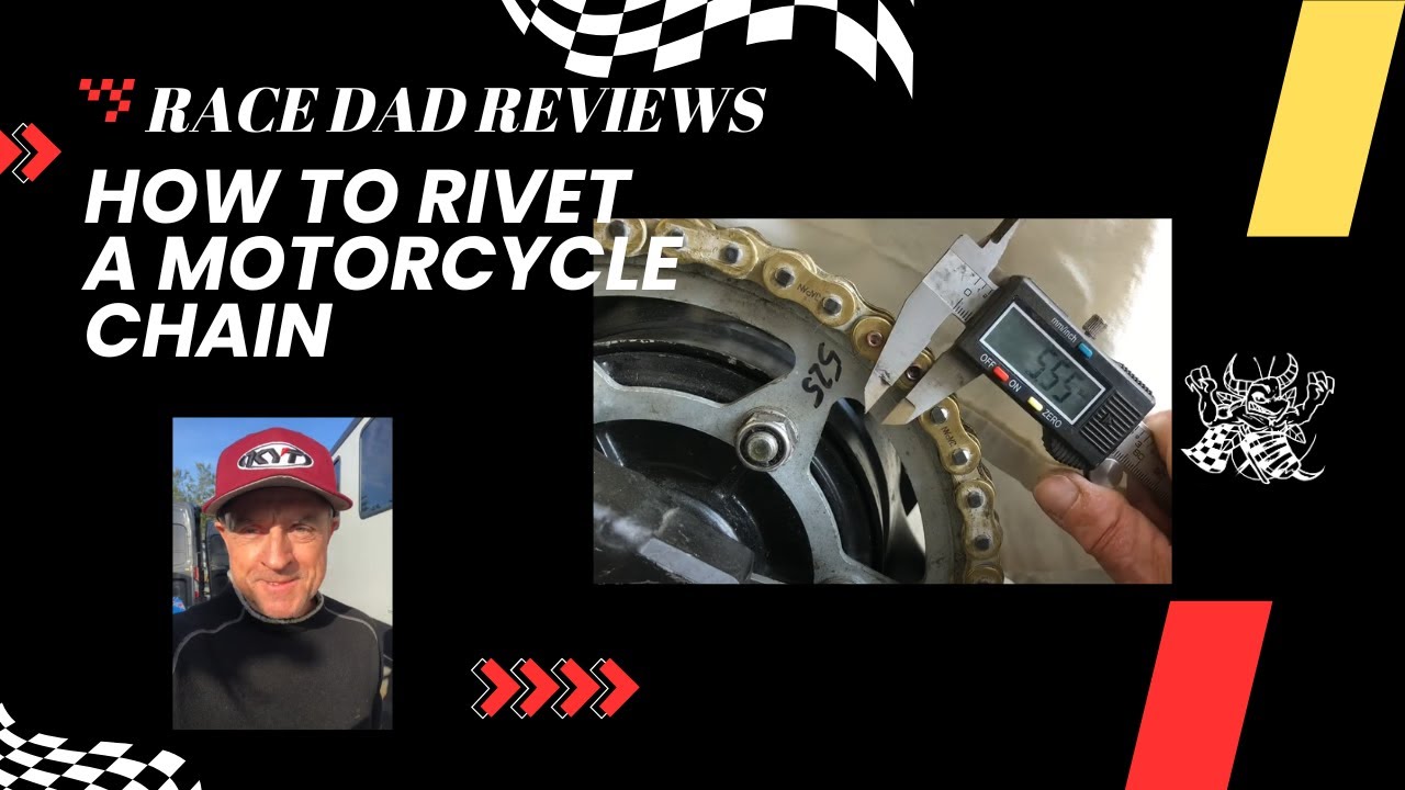 How to rivet a motorcycle chain