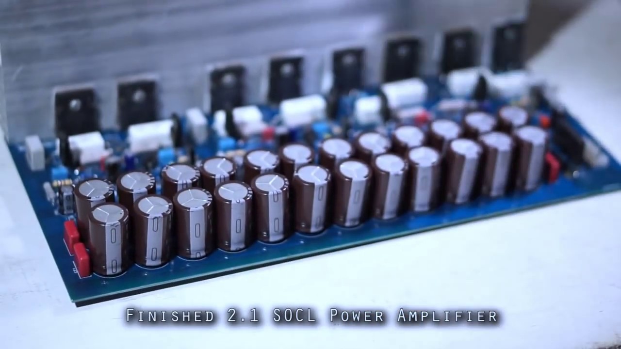 DIY + Test 1000W Super OCL 504 (SOCL 504) 2.1 Channel Speakers High Power Amplifier - PCBWay