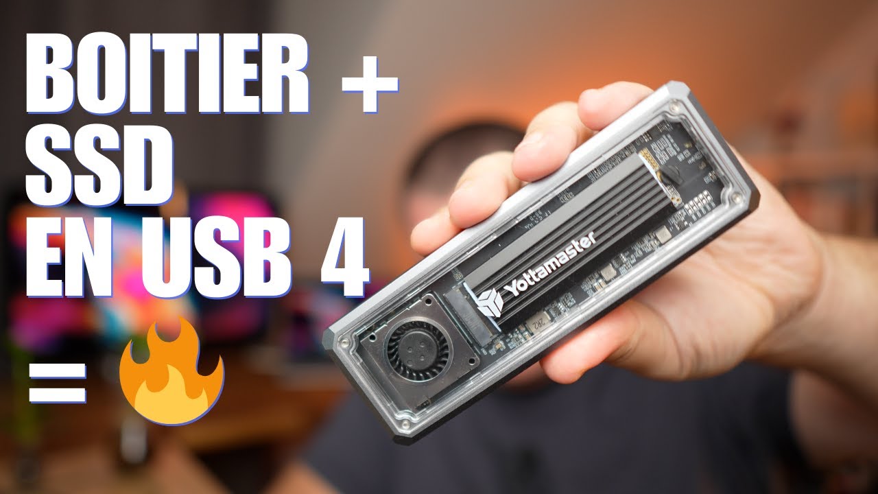 Nouveau test d'un boîtier pour SSD en USB 4 et du SSD M2 de YOTTAMASTER