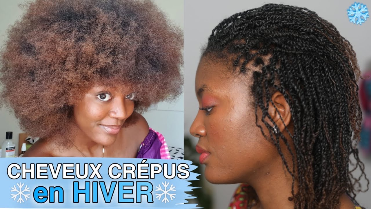 5 CONSEILS pour &eacute;viter la casse des cheveux cr&eacute;pus en HIVER🥶 | longs cheveux malgr&eacute; le froid!🥰