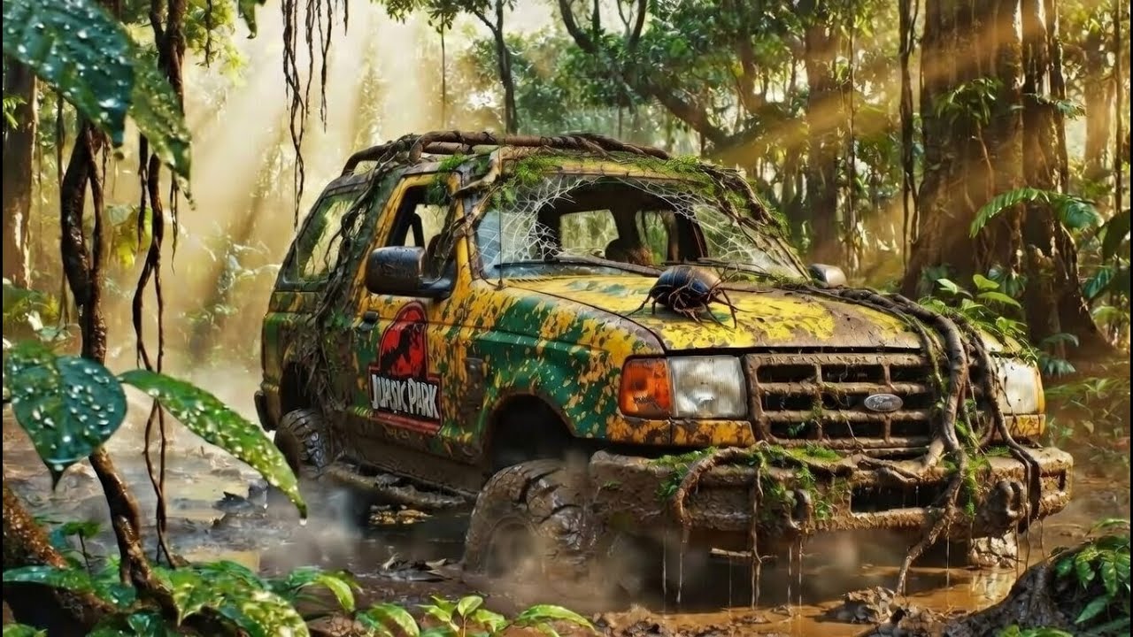 Lost Jurassic Park Ford Found in jungle  - Full Restoration