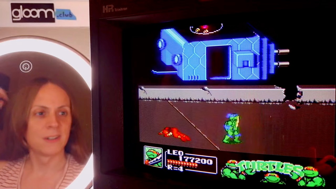 Teenage Mutant Ninja Turtles 3: The Manhattan Project (NES) on CRT
