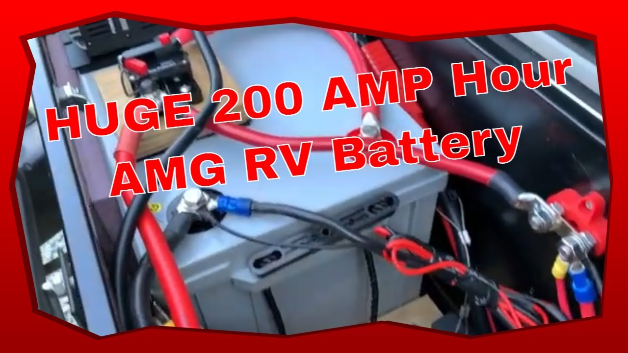 How To, RV AMG 200 amp hour Battery Inverter install Made Simple, Renogy battery, Jupiter Inverter.