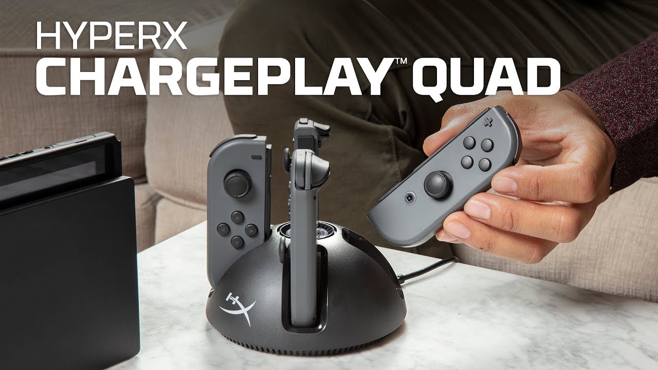 Joy-Con™ Charging Station for Nintendo Switch – HyperX ChargePlay™ Quad