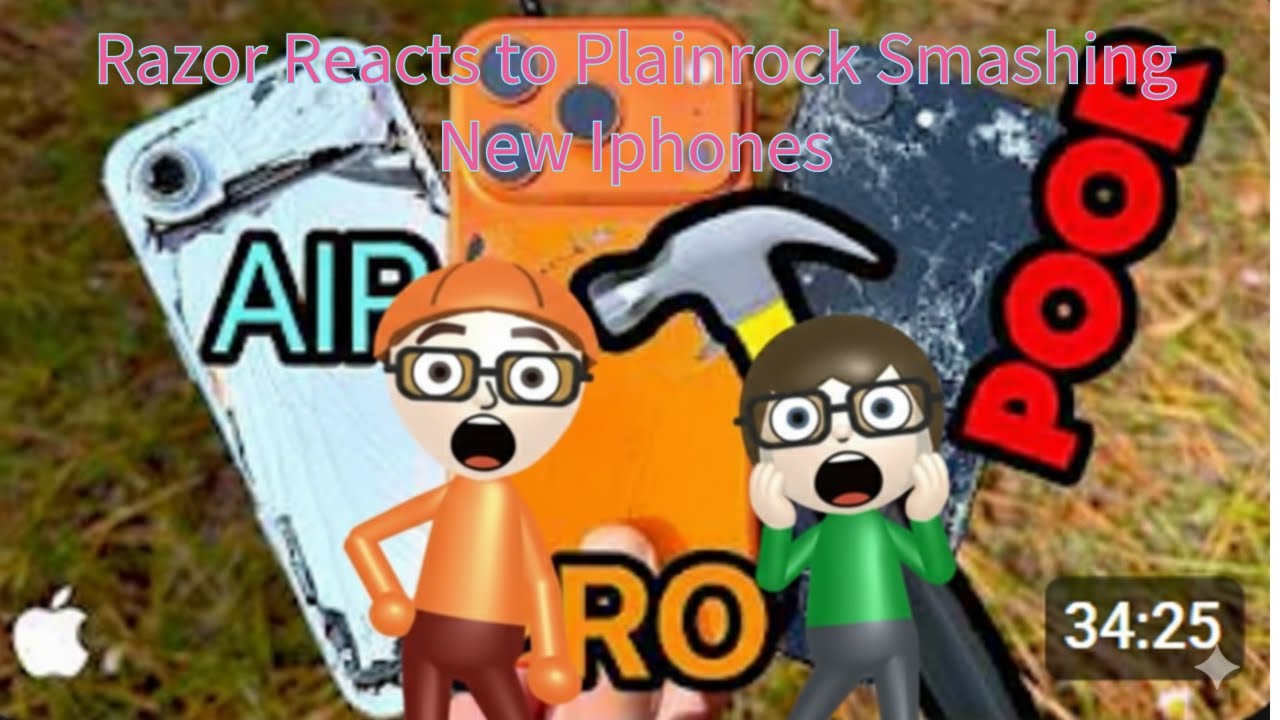 Razor Reacts to Plainrock124 bored smashing new iphones #foryou