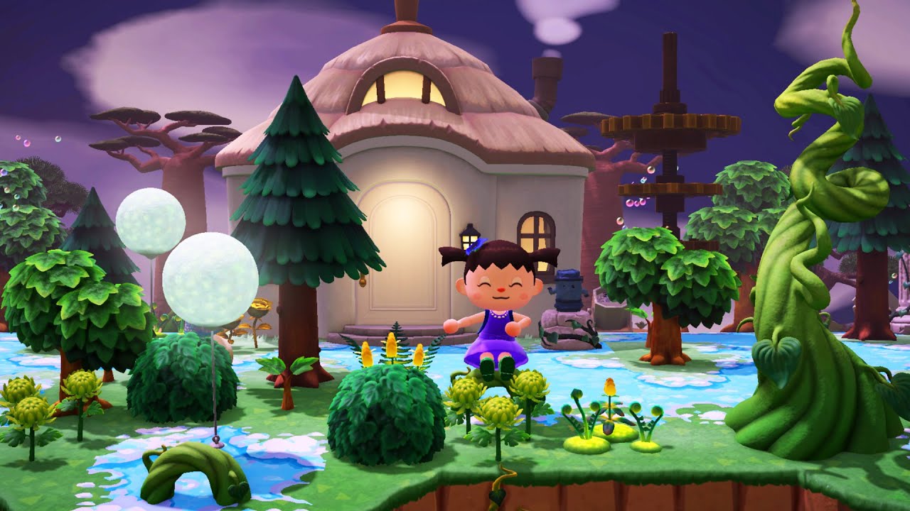 MAISON PERCH&Eacute;E dans les NUAGES ☁️✨ Nouvelle d&eacute;co ACNH FR | Animal Crossing New Horizons