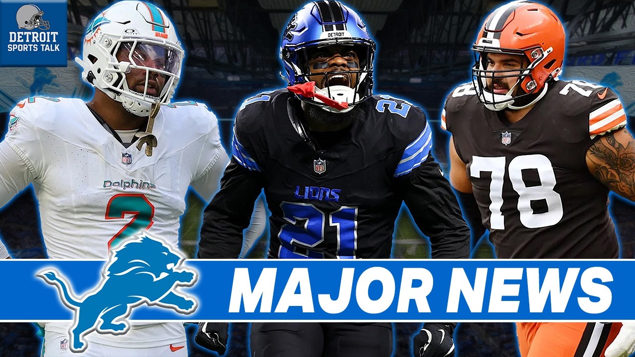 Lions Get GOOD and BAD News, + MAJOR Free Agency and Mock Draft Buzz!!