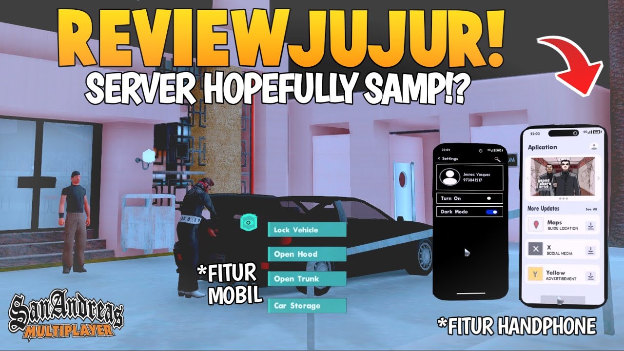 REVIEW JUJUR SERVER GTA SAMP FIVEM ANDROID VIRAL !? GTA SAMP ROLEPLAY INDONESIA