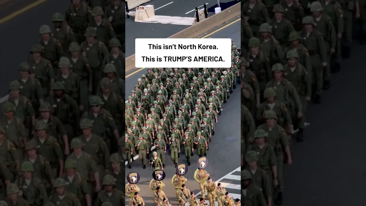 OMG: Footage emerges of Trump&rsquo;s military parade preparations