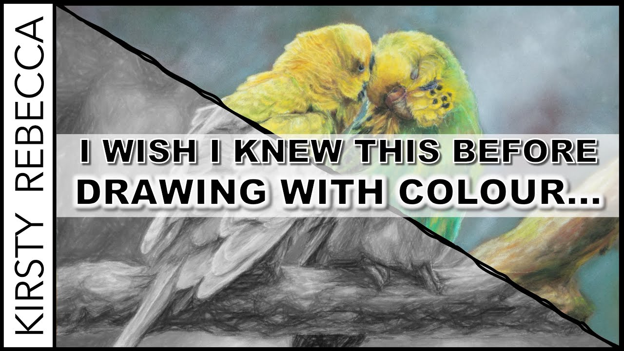 How to start drawing in COLOUR if you're used to drawing in BLACK AND WHITE // Where to start?