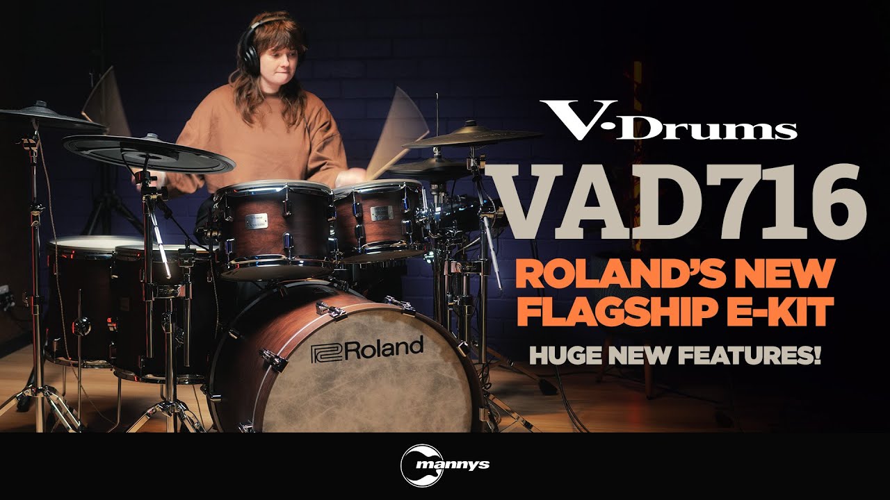 First Look: Roland V-Drums VAD716 - A Digital Snare with a Strainer! 🤯