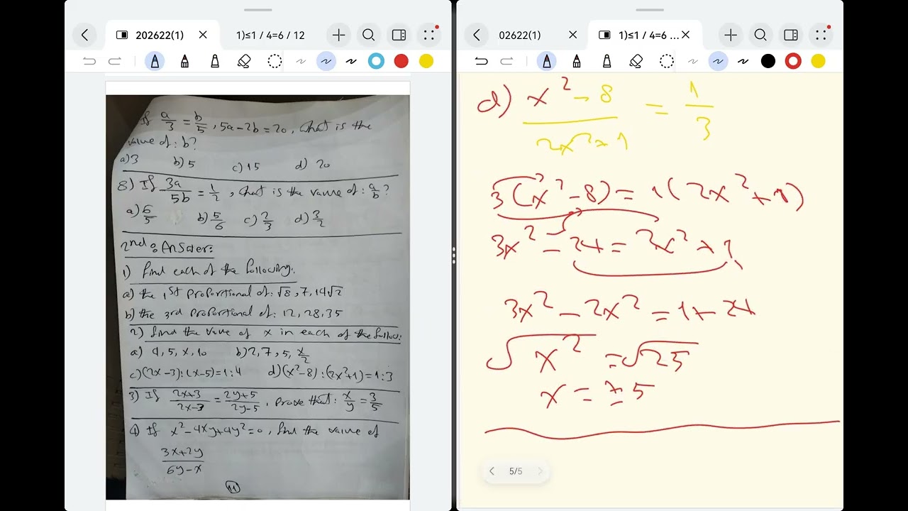 Answer of sheet1 prep2 maths second term
