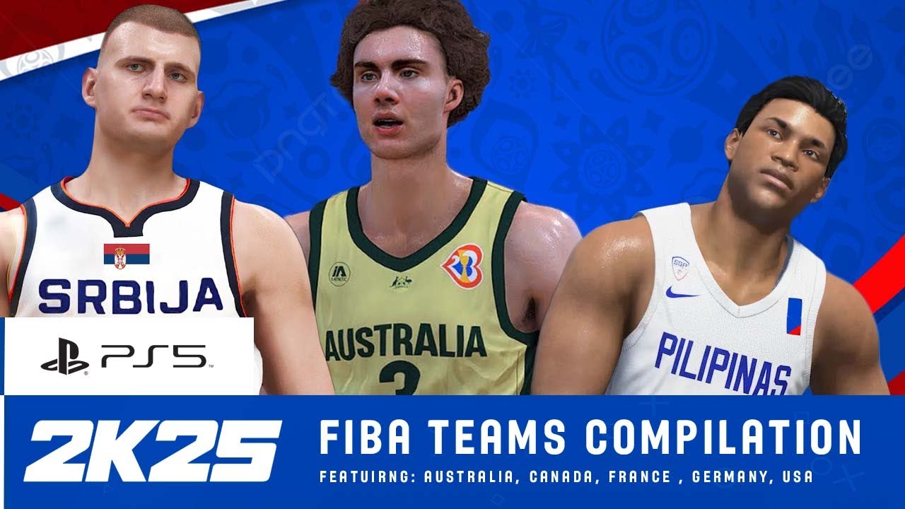NBA 2K25 ALL FIBA TEAMS COMPILATION - PS5 #nba2k25 #fiba #teamusabasketball #teamfrance