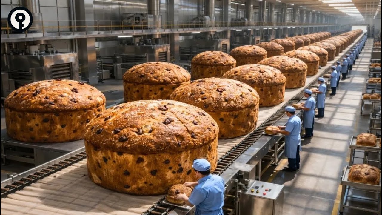 COMMENT est FABRIQU&Eacute; le PANETTONE 🍞 | Production industrielle pas &agrave; pas (&agrave; l&rsquo;int&eacute;rieur de l&rsquo;usine)