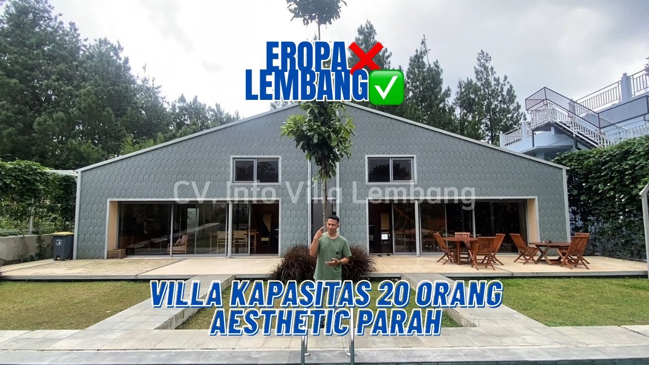 Villa Eropa Vibes yang ada di Lembang