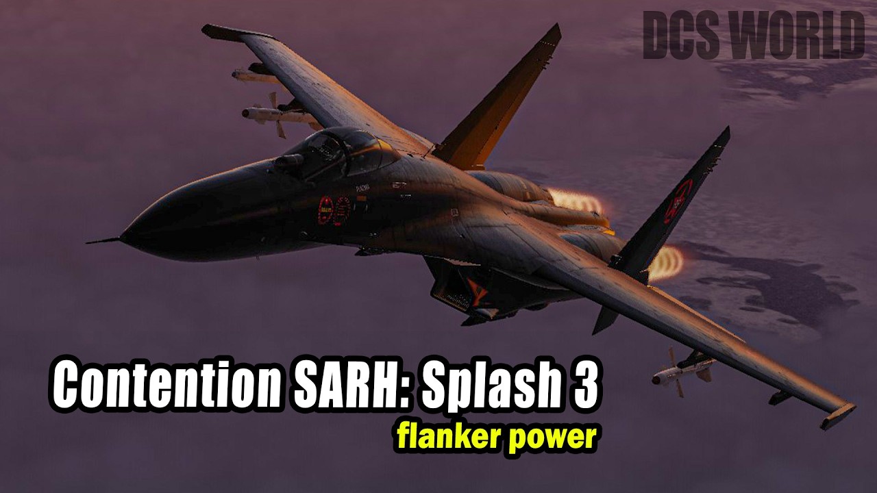 Су-27 «Фланкер» уничтожает врагов! | DCS Cold War Contention