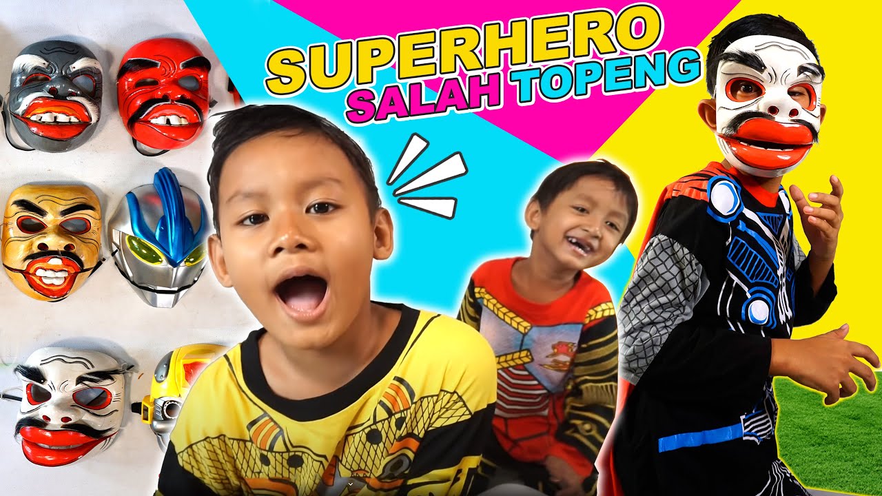 Drama Praya Jadi Superhero Salah Topeng | Topengnya Lucu Lucu