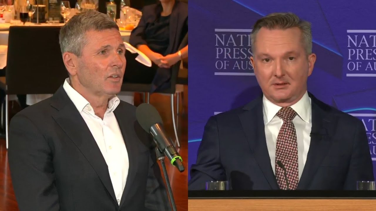 Chris Uhlmann and Energy Minister Bowen clash over Labor’s power bill cut promise