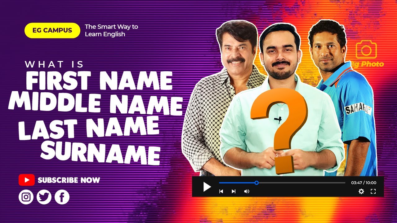 Meaning of First Name, Middle Name & Last Name/Surname? | All Doubts Cleared! | EG Campus