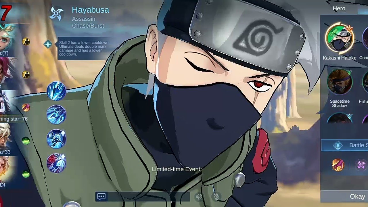 Moba legends 5v5 Kakashi hatake  gameplay 😈😇😇#MOBA55×NARUTO by (shiningstar)