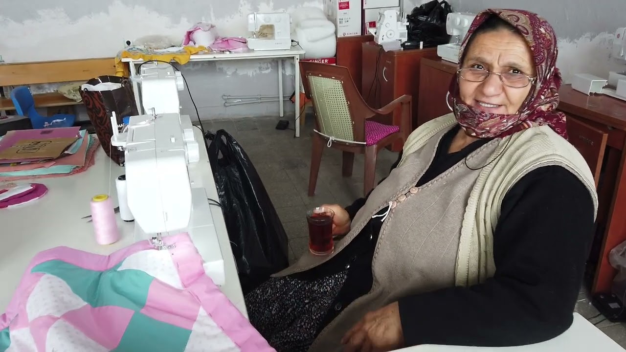 Tufanbeyli Halk Eğitim Merkezi Dikiş Nakış Kursu Bayanlar Bayanlar Arı Gibi Çalışıyor, Üretiyor.