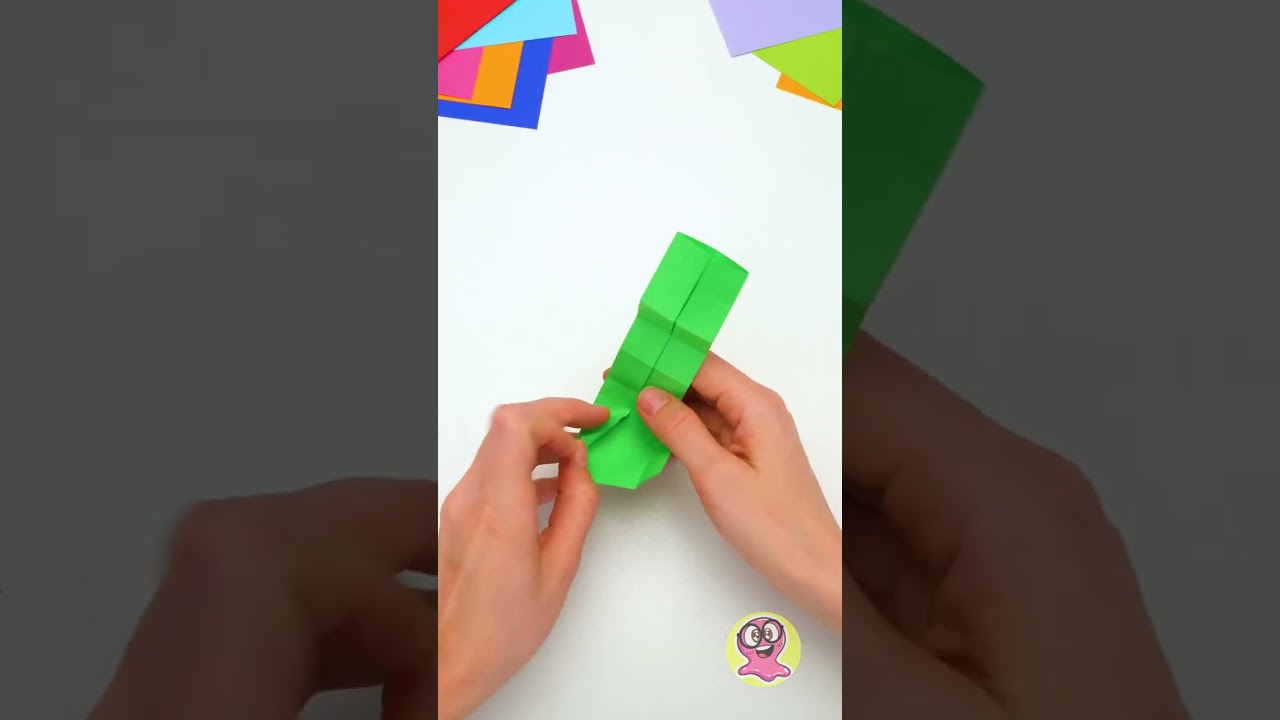 Papierkreationen 🤩 Buntes Origami-Fidget-Buch zum Selbermachen