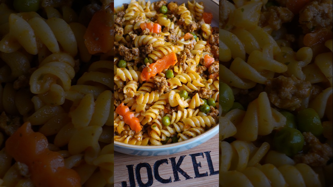 Hackfleisch-Gem&uuml;sepasta - einfaches und schnelles Rezept #kochen #shorts #essen