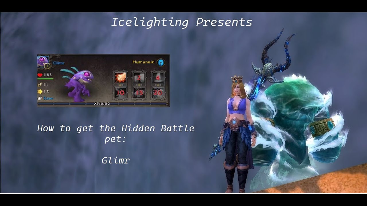 The Secret Battle Pet Glimr - Hidden - Northrend - Murloc Pet - World of Warcraft - Shadowlands