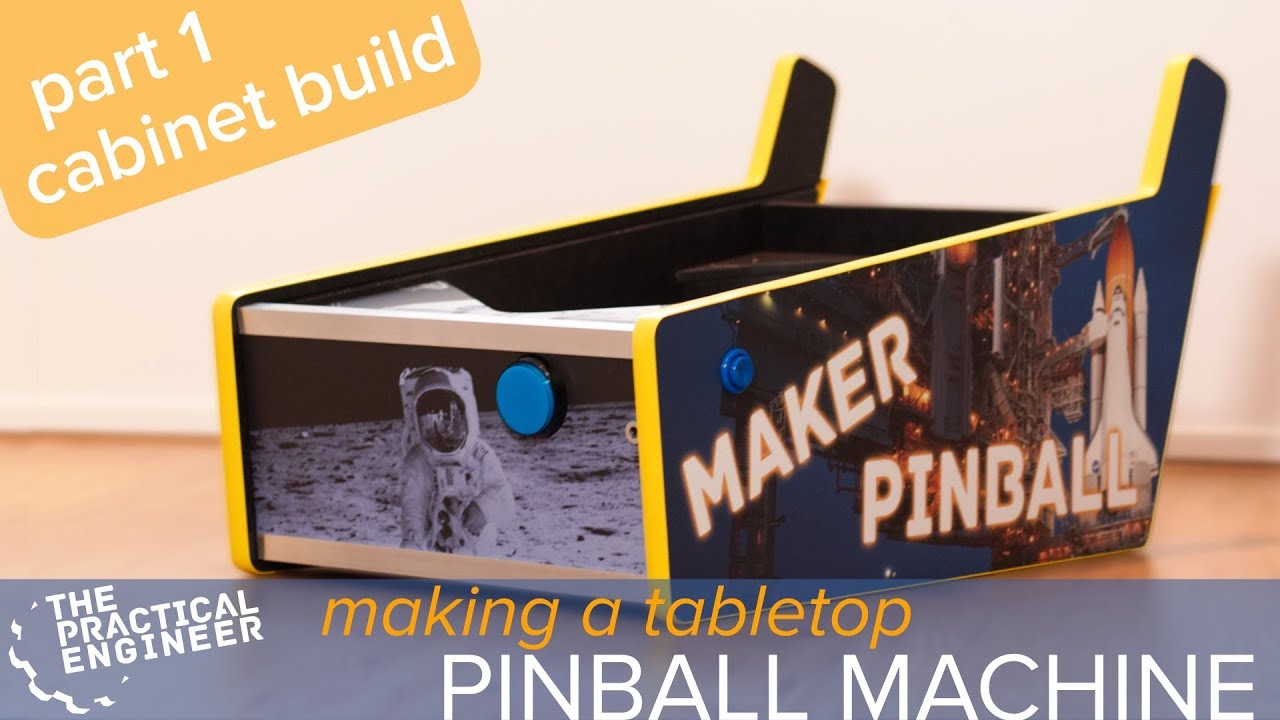 DIY Tabletop Pinball Machine - Making the cabinet & decals