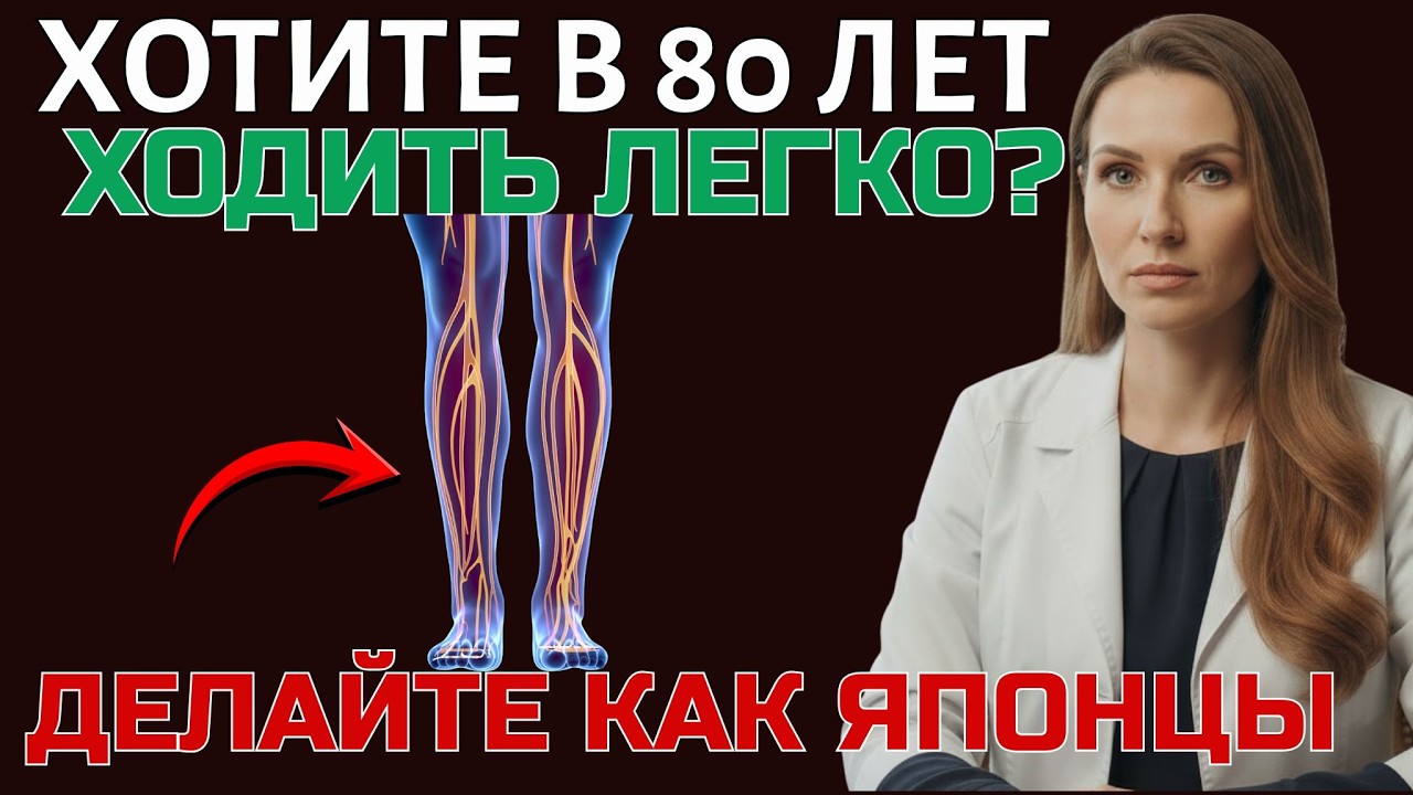 Ноги после 60 СЛАБЕЮТ? 8 Простых Упражнений для СИЛЫ и Баланса|Секрет Долголетия — здоровье после 60
