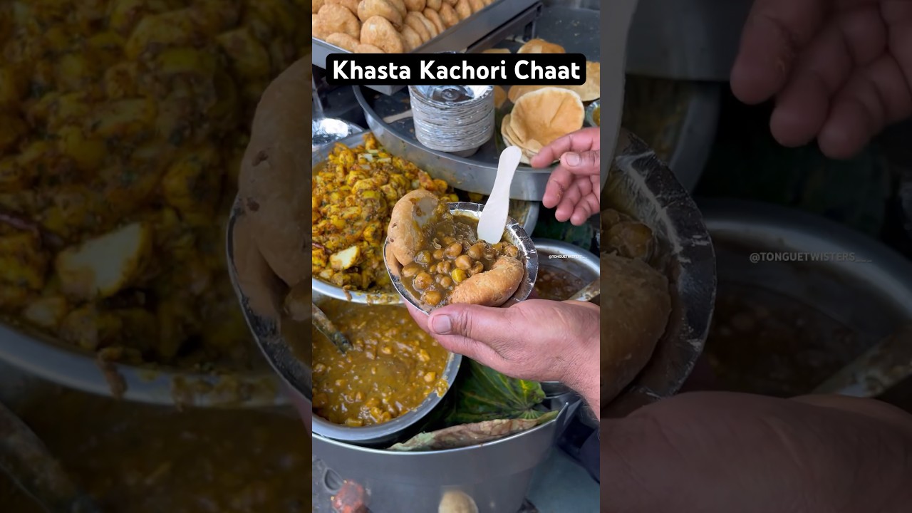 Best khasta kachori chole chaat in Haridwar at Har Ki Pauri || Indian Street Food