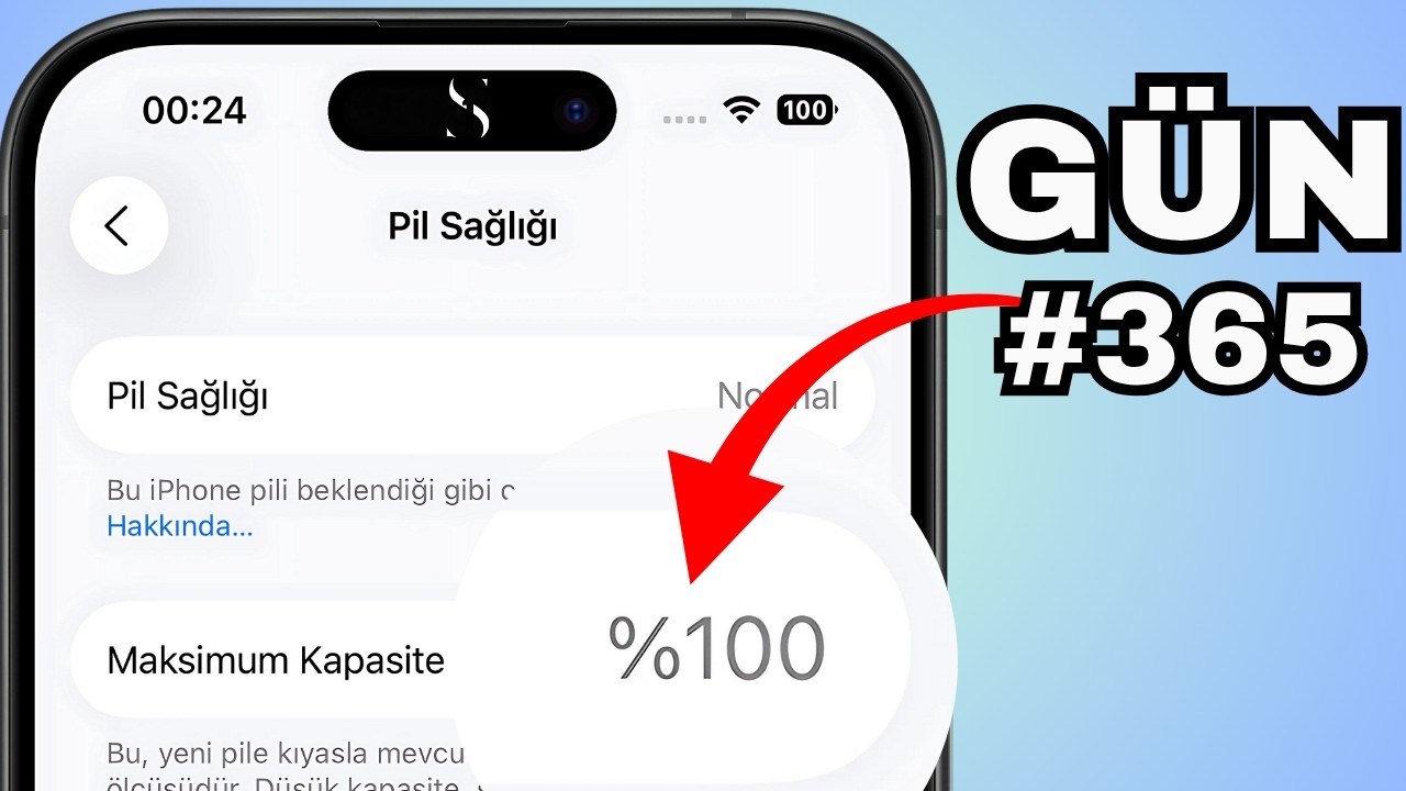 Sadece BUNU YAPTIM! iPhone Pil Sağlığı %100'de KALDI! (T&Uuml;M iPhone'lar İ&ccedil;in Ge&ccedil;erli)