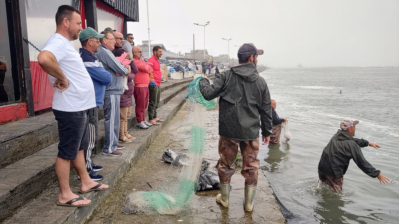 Pescas de tarrafas, 08-09-24, tarde, Bueiro ou Mulato, Imbé, RS. #pescadetarrafa #mulletfishing