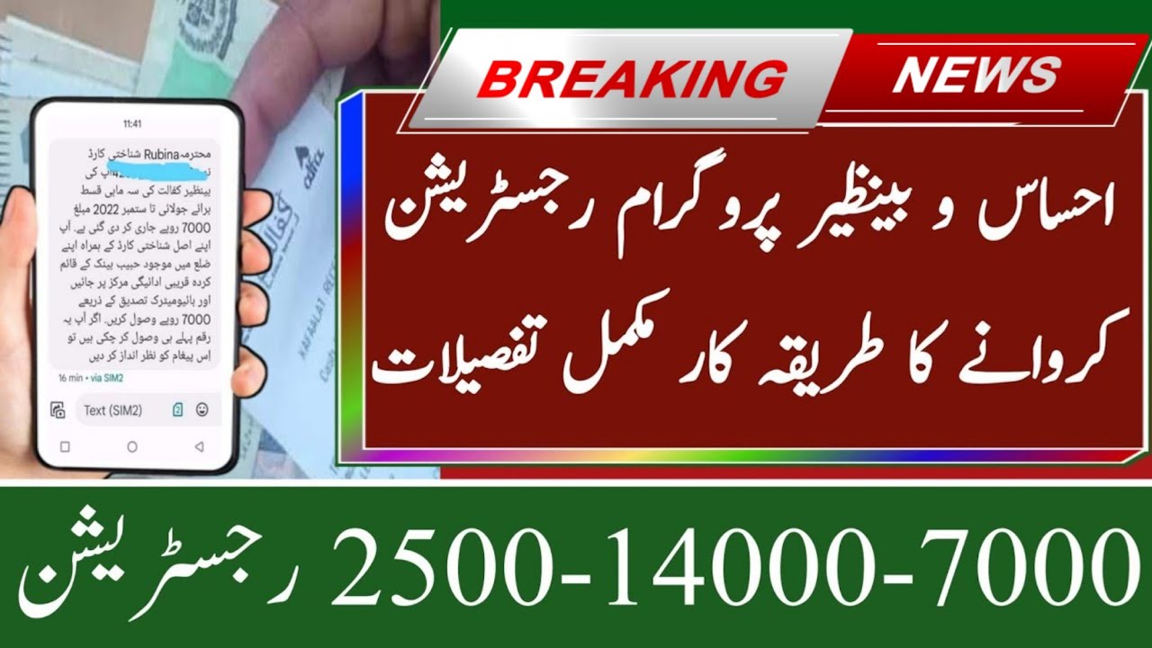 ehsaas program 2022 online registration |8171 program online registration