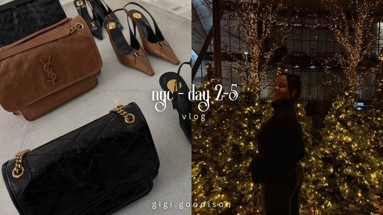 christmas in nyc | vlog - 4 days + audio only | vessel | arte museum | lotte hotel |
