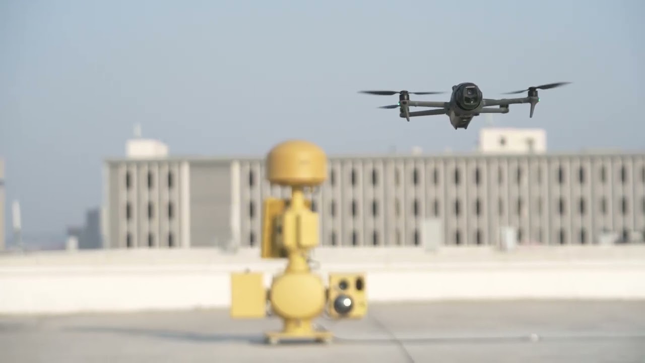 One Rotation Platform RF Scanner, Jamming, Camera and Radar Together