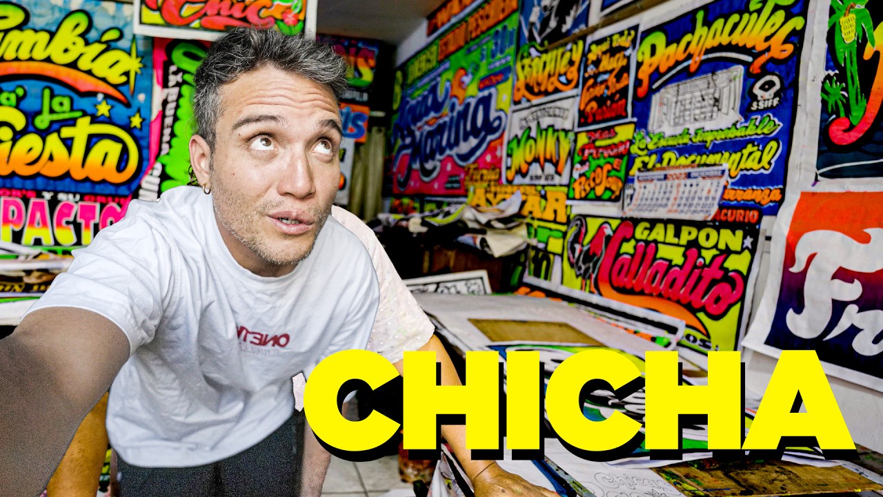 Así se hace el arte gráfico más popular del Peru: CARTELES CHICHA