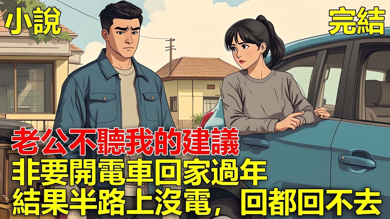 過年回家，老公不聽我的建議，非要開電車回家，結果半路上沒電，回都回不去！