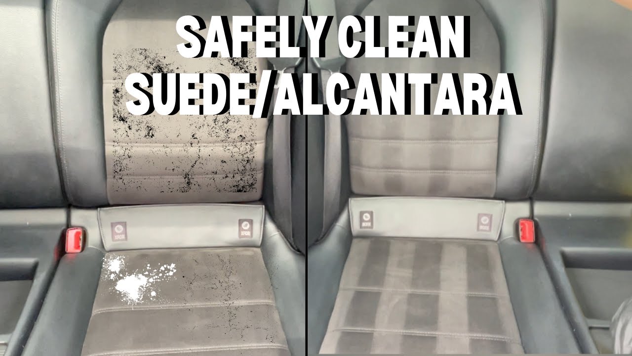 HOW TO CLEAN SUEDE CAR SEATS | CAR DETAILING DIRTY SUEDE SEATS |  DIRTY CAR DETAILING