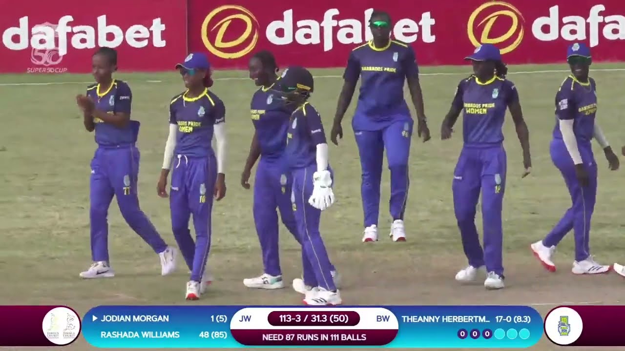 Cricket highlights today match: Barbados Women vs Jamaica Women West Indies Super50 LIVE