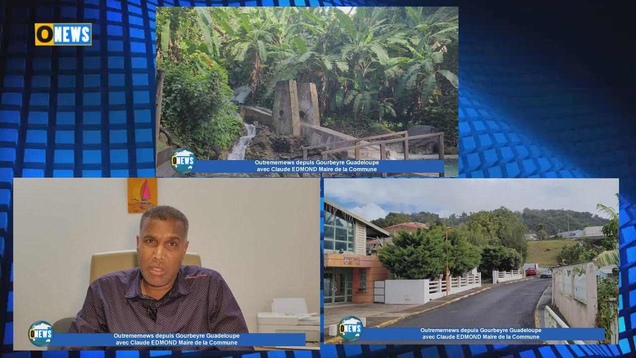 Outremernews à Gourbeyre  Guadeloupe avec le Maire Edmond CLAUDE