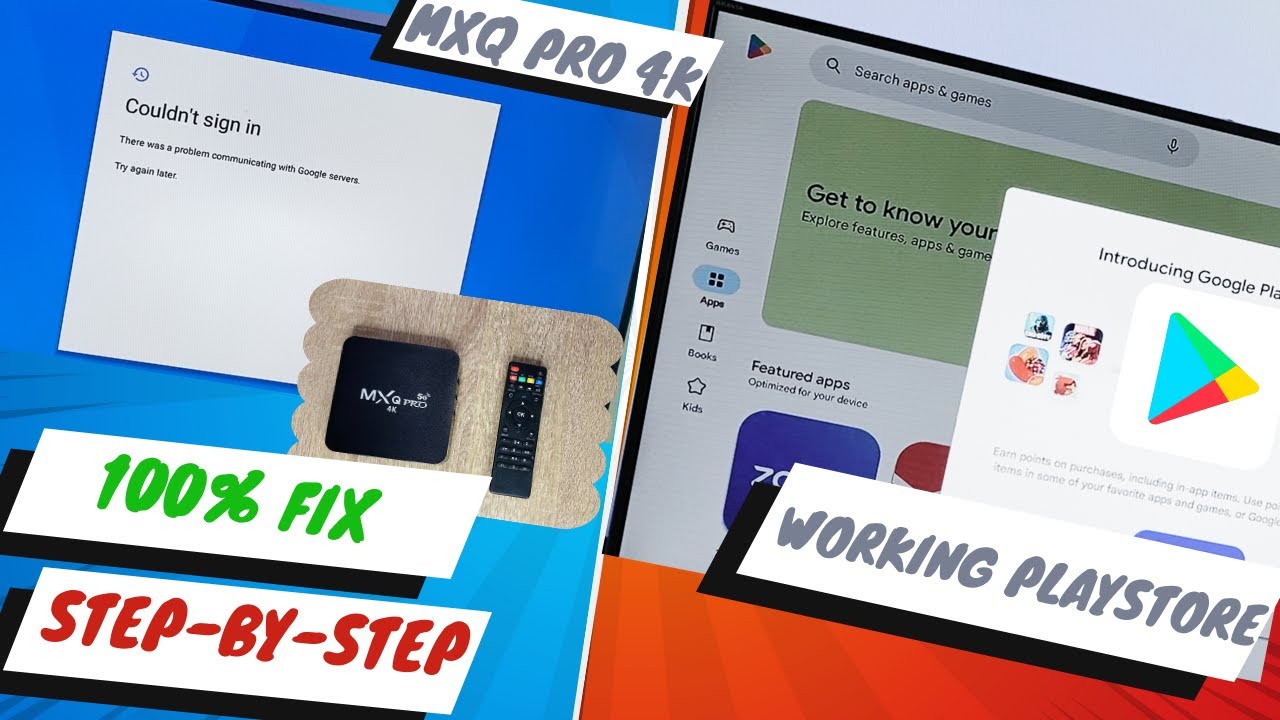 100% Working : MXQ Pro 4K How to Install Google Play Store and Gmail Not Opening on Android TV Box