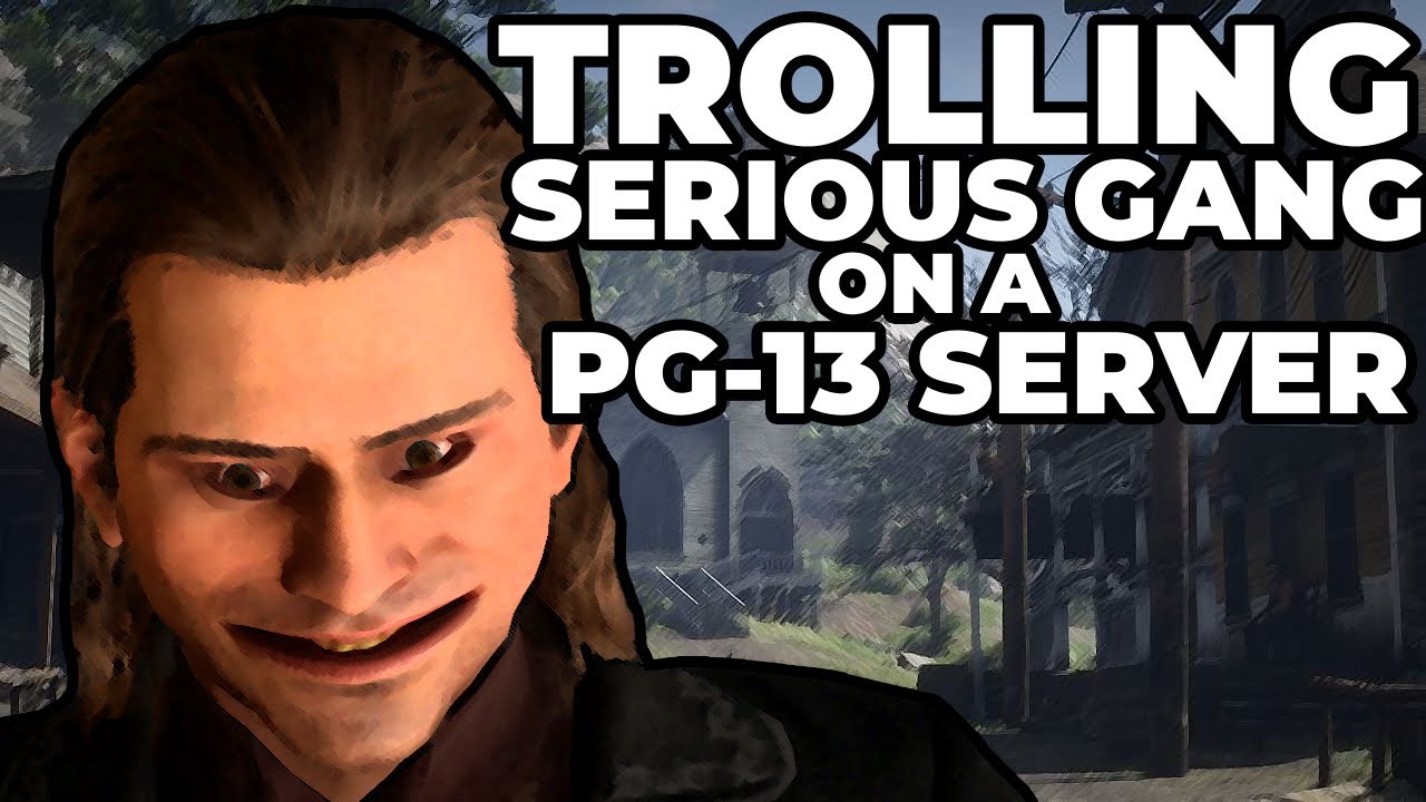 Trolling a Gang in a PG-13 Red Dead RP Server (They don't allow swearing)